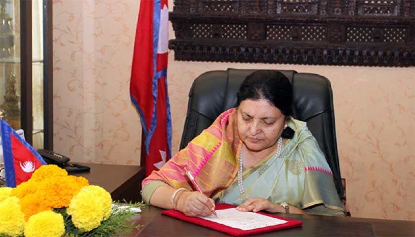 President Bidya Devi Bhandari has appointed ambassadors of Nepal to four countries