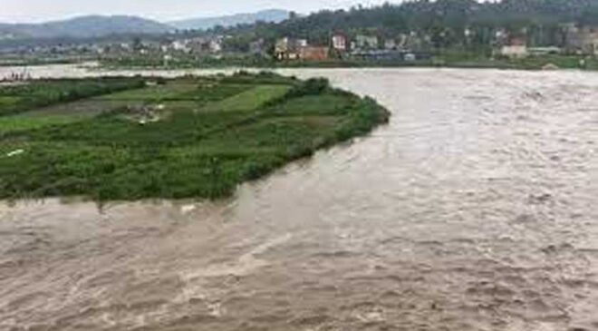 Flood in the Manohara river damaged property worth Rs 7.5 million
