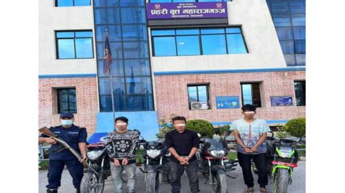 Five motorcycle lifters held from different parts Kathmandu and Ramechhap districts