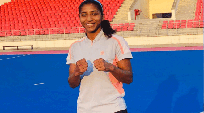 अञ्जली तेली भारतमा भइरहेको आईबीए विश्व महिला बक्सिङ च्याम्पियनसिपको क्वाटरफाइनलमा