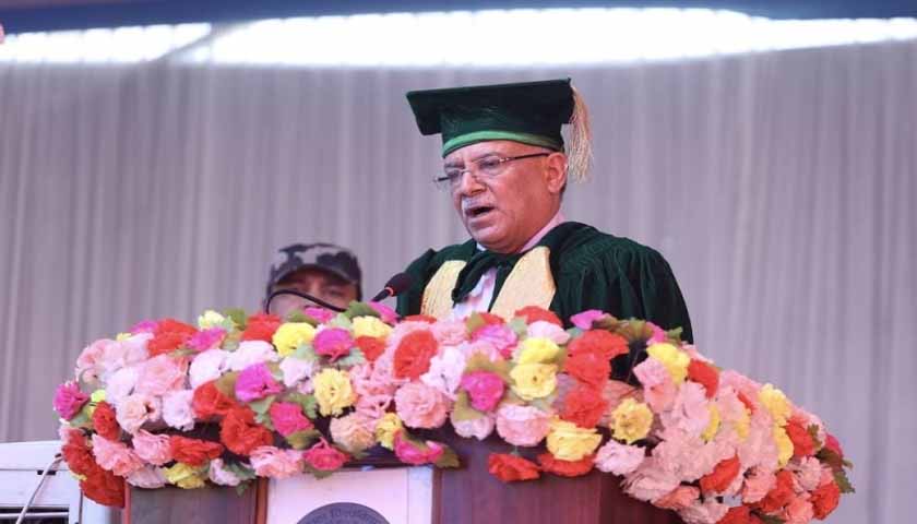 PM Dahal stresses on reforms in university curriculum to stop brain drain